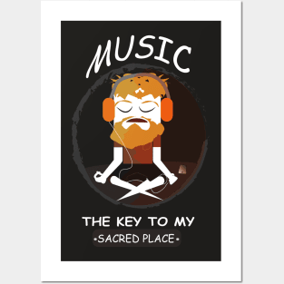 Music (the key to my sacred place) Posters and Art